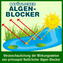 primuspet Natürlicher ALGEN-BLOCKER für Ihren Gartenteich